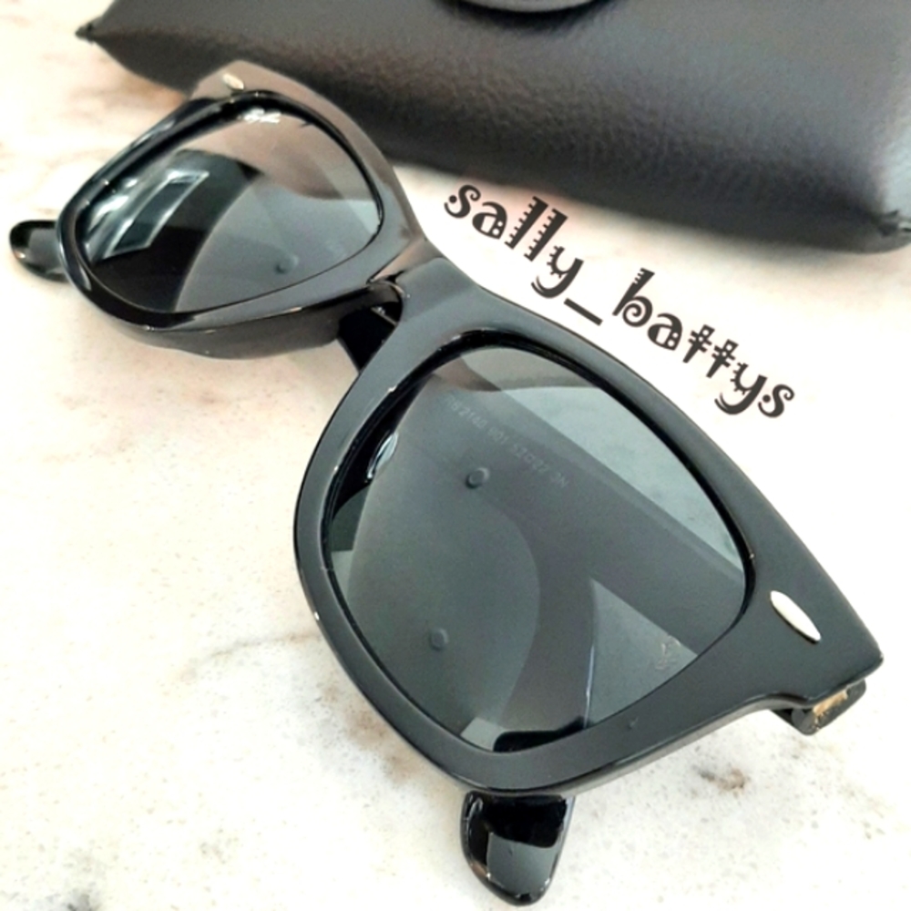RayBan (Store Display) Wayfarer all Black RB2140 - Picture 6 of 15